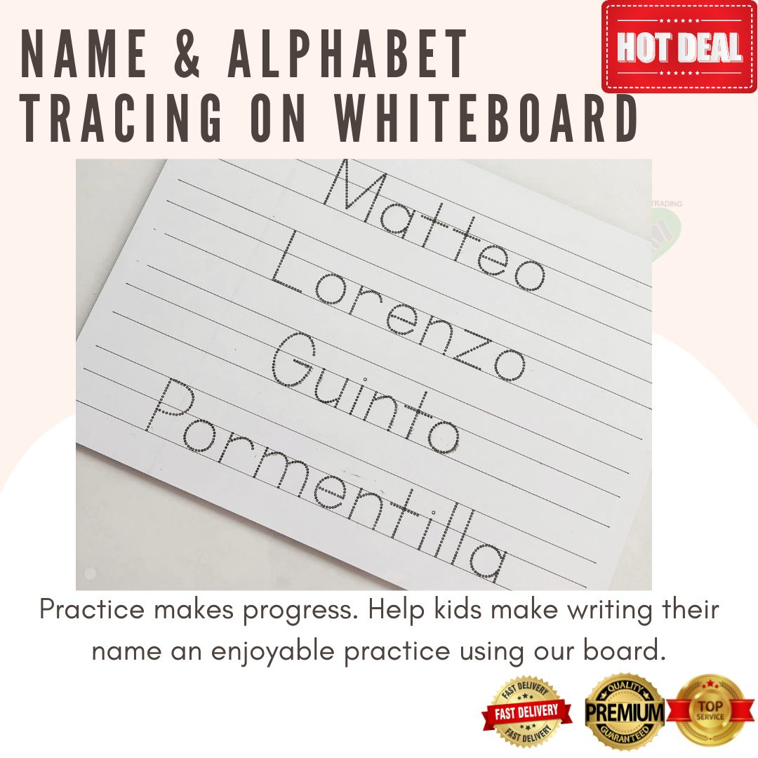 Whiteboard Name and Alphabet Tracing