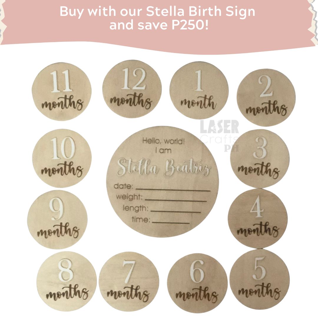 Beatriz Baby Monthly Milestone Rounds