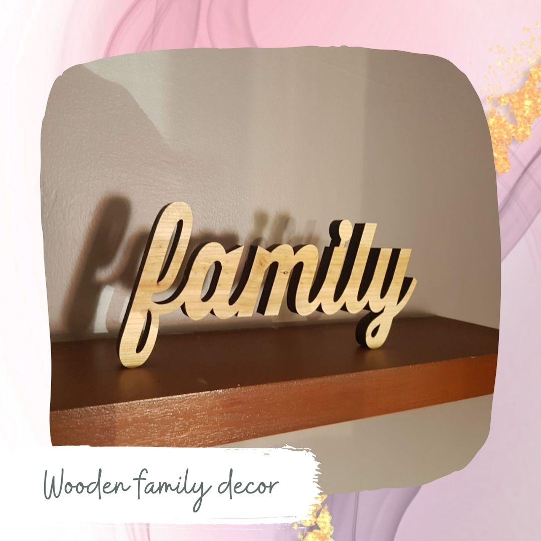 Wooden Custom Family Name Decor