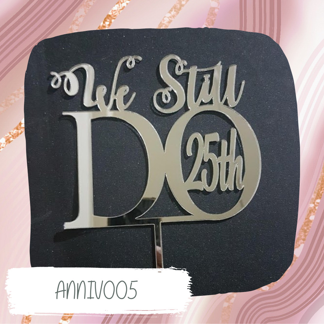 Anniversary Cake Topper