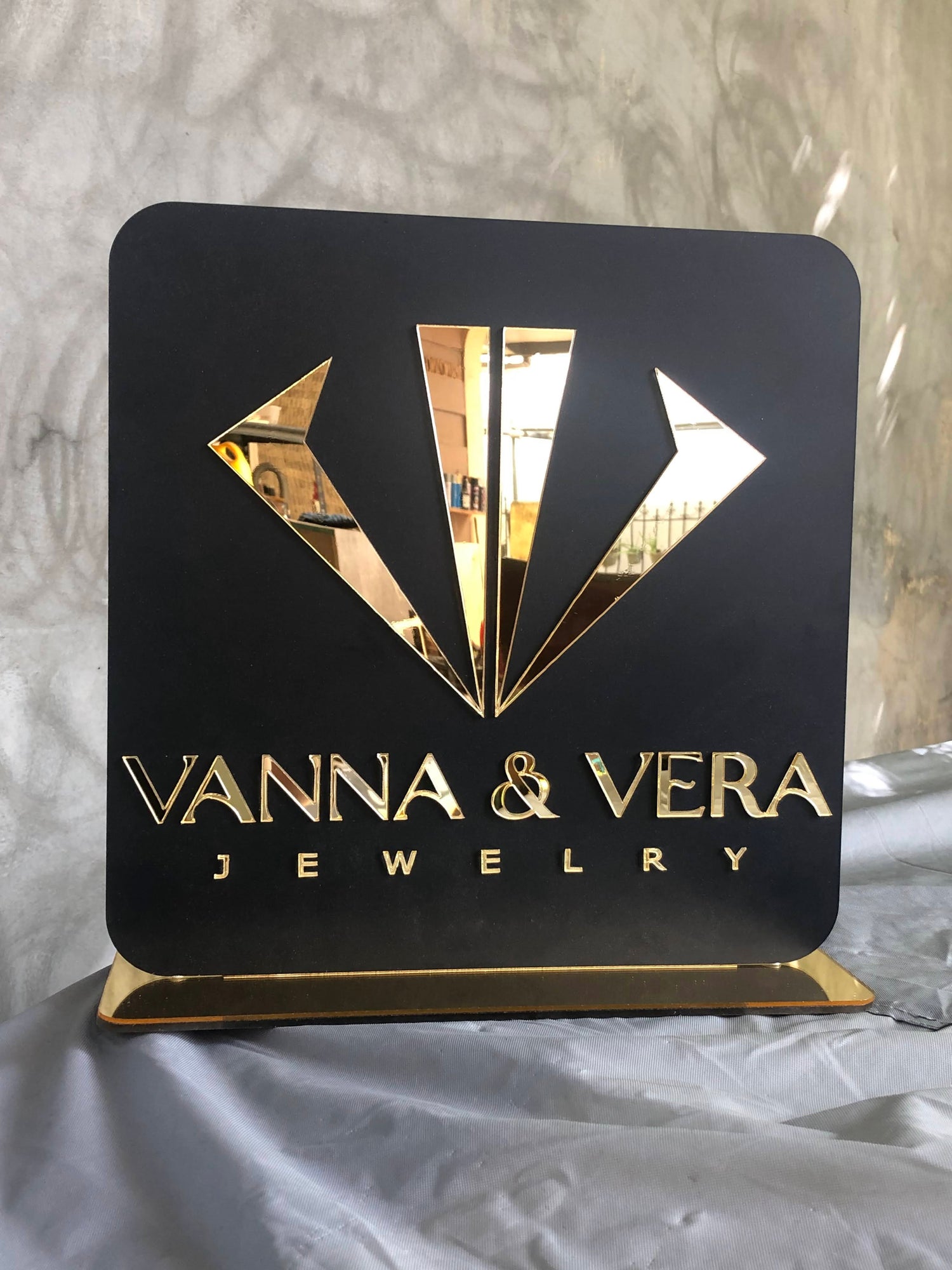 Signature Luxe Logo Standee