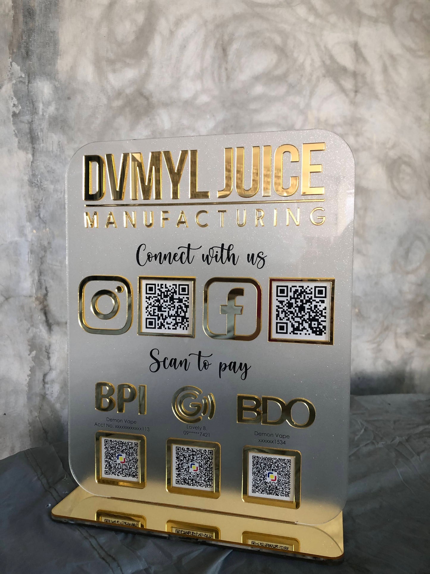 Social / Payment QR Sign