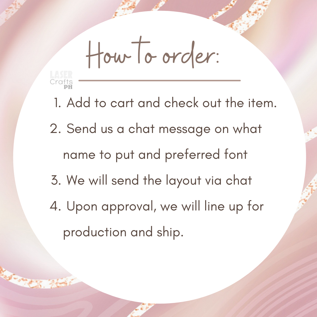 Personalized Rose Gold Mirror Bag chain / Key Chain