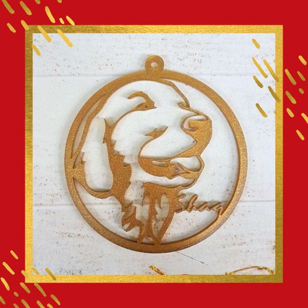 Beagle Christmas Ornament - Regular Design