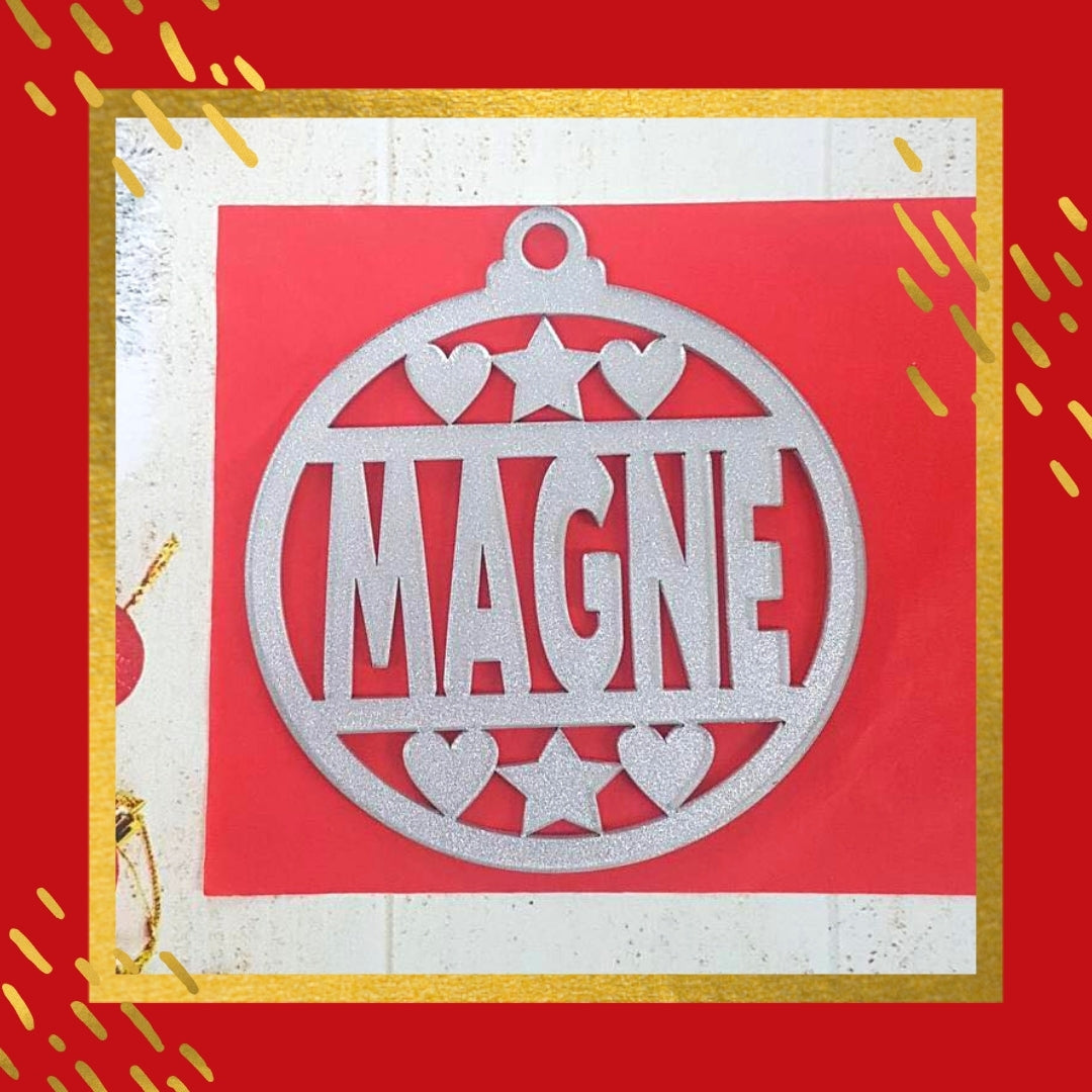 Heart Acrylic Christmas Ornament