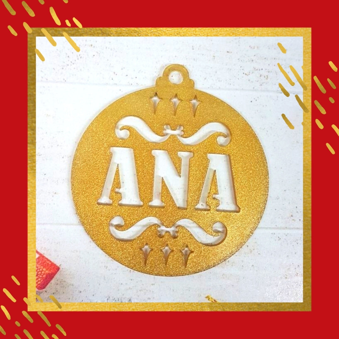 Ribbon A Christmas Ornament - Regular Design