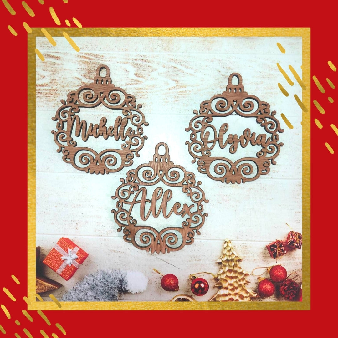 Wooden Luxe Christmas Ornament