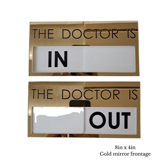 Custom Acrylic Sliding Status Sign