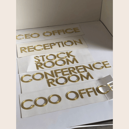 Custom Acrylic Letter Cutouts for Walls & Doors