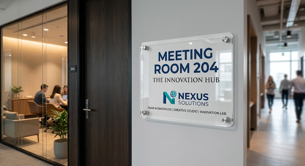 Custom Printed Acrylic Room Sign