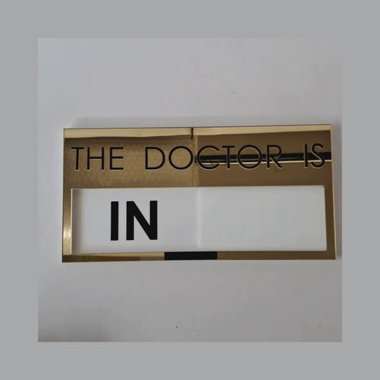 Custom Acrylic Sliding Status Sign