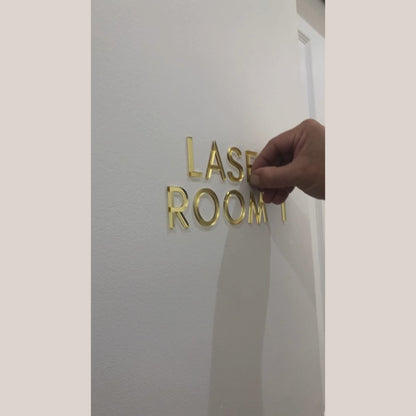 Custom Acrylic Letter Cutouts for Walls & Doors