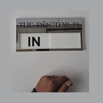 Custom Acrylic Sliding Status Sign