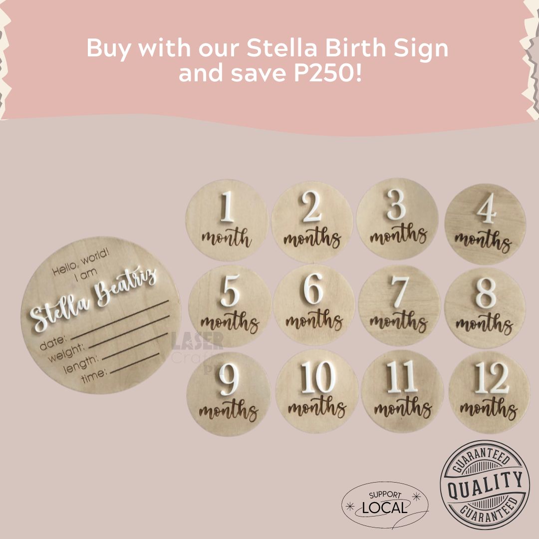 Beatriz Baby Monthly Milestone Rounds