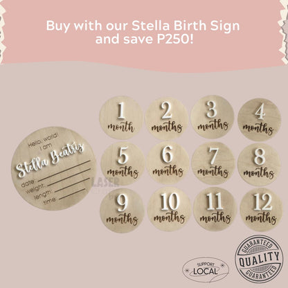 Beatriz Baby Monthly Milestone Rounds