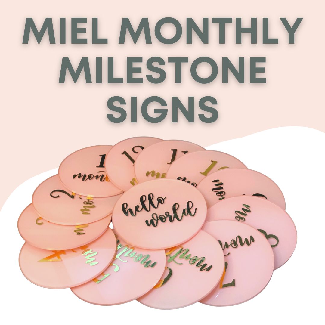 Miel Baby Milestone Acrylic Disks