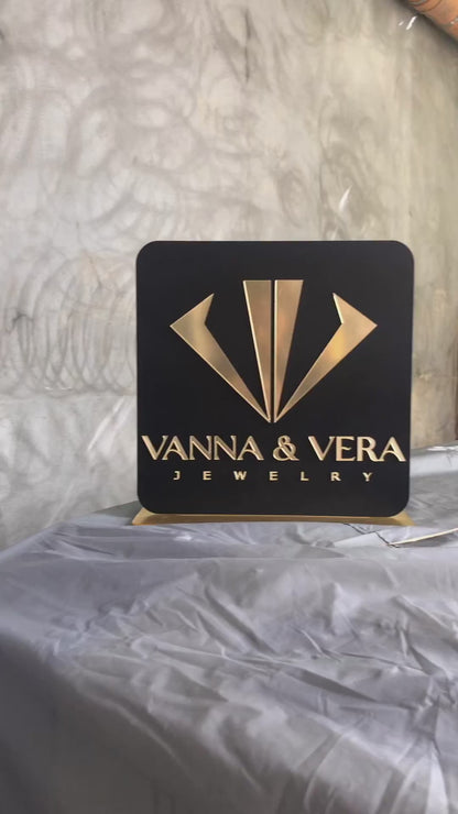 Signature Luxe Logo Standee