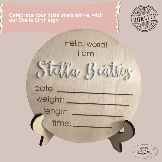Stella Baby Birth Sign