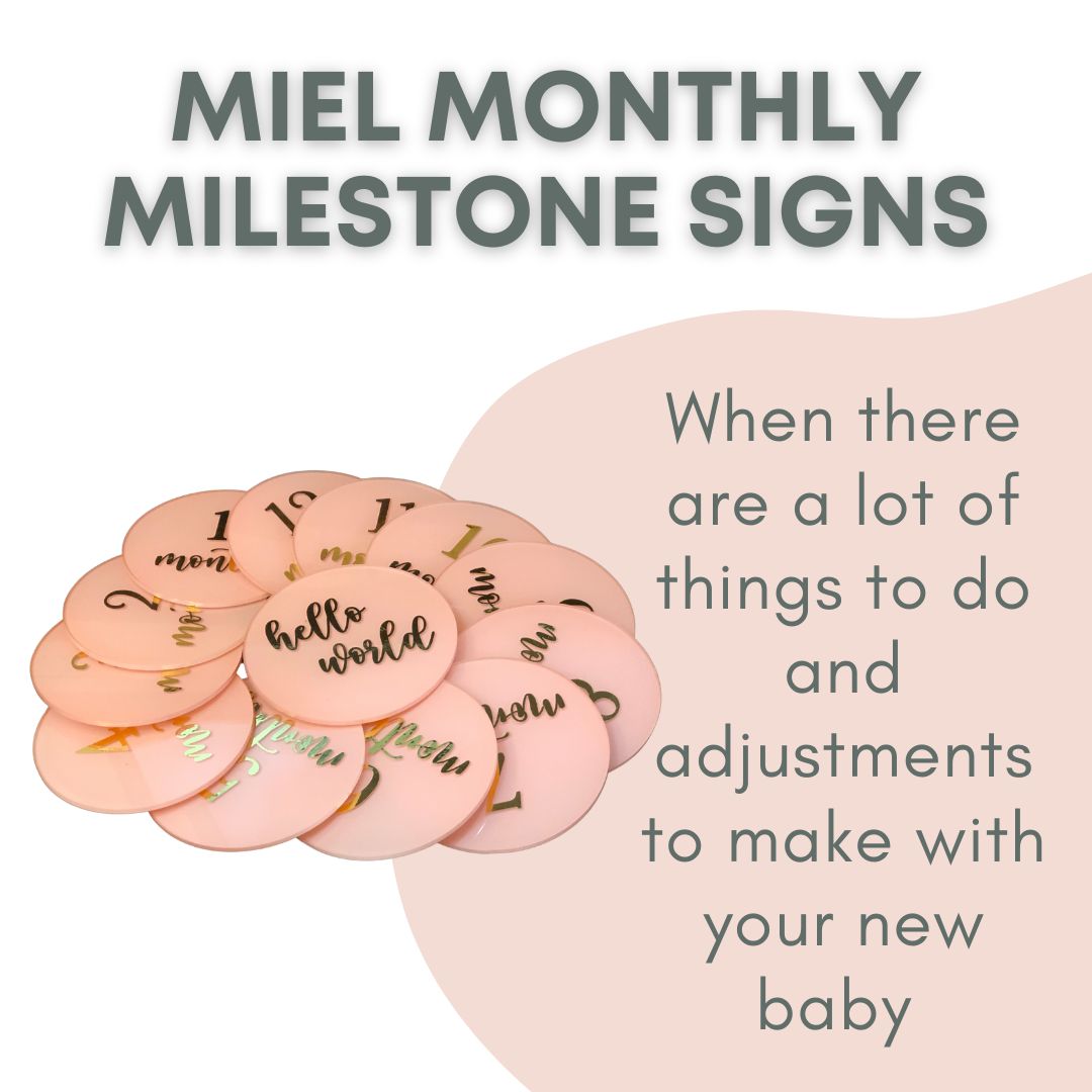 Miel Baby Milestone Acrylic Disks