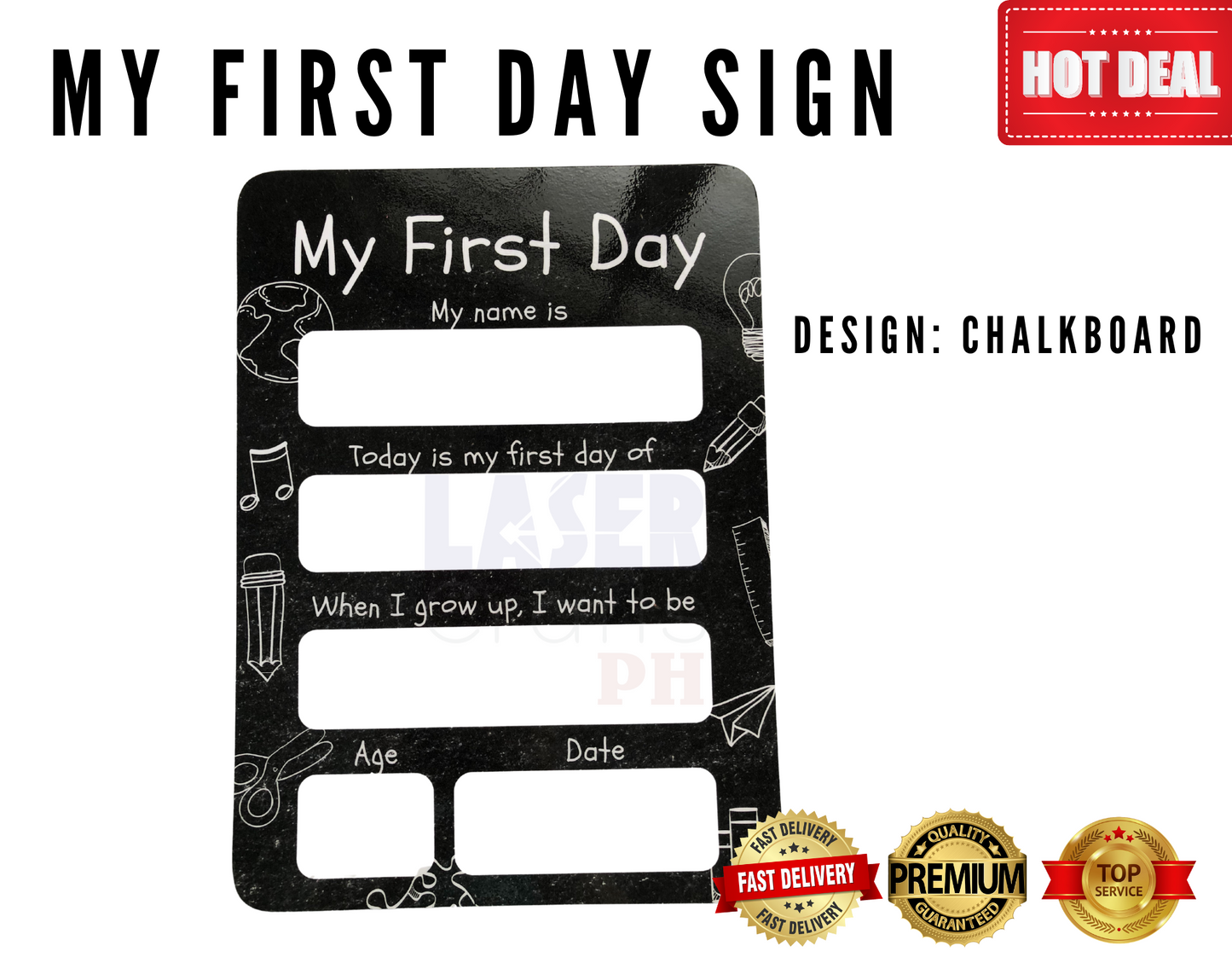 My First Day of School Sign