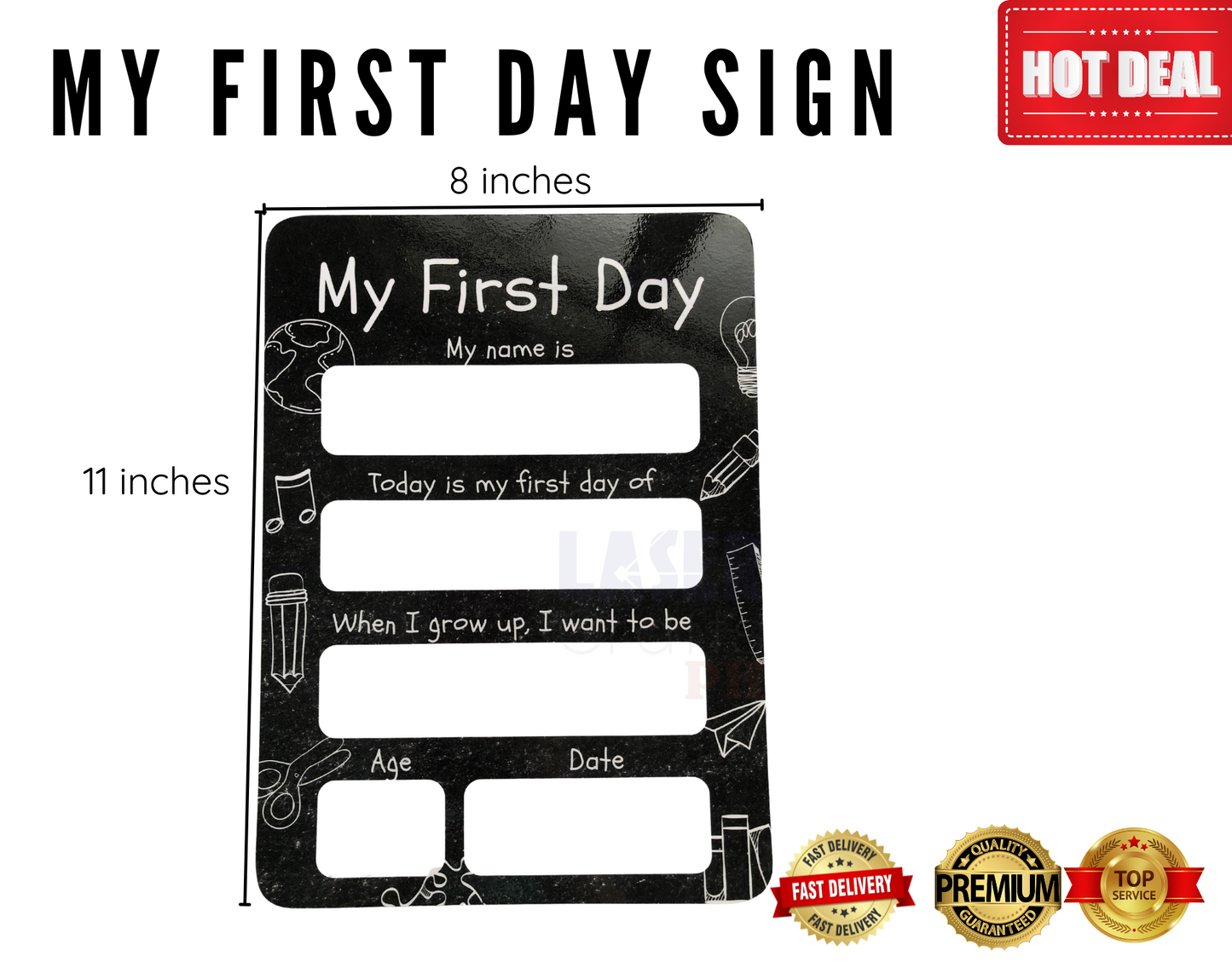 My First Day of School Sign