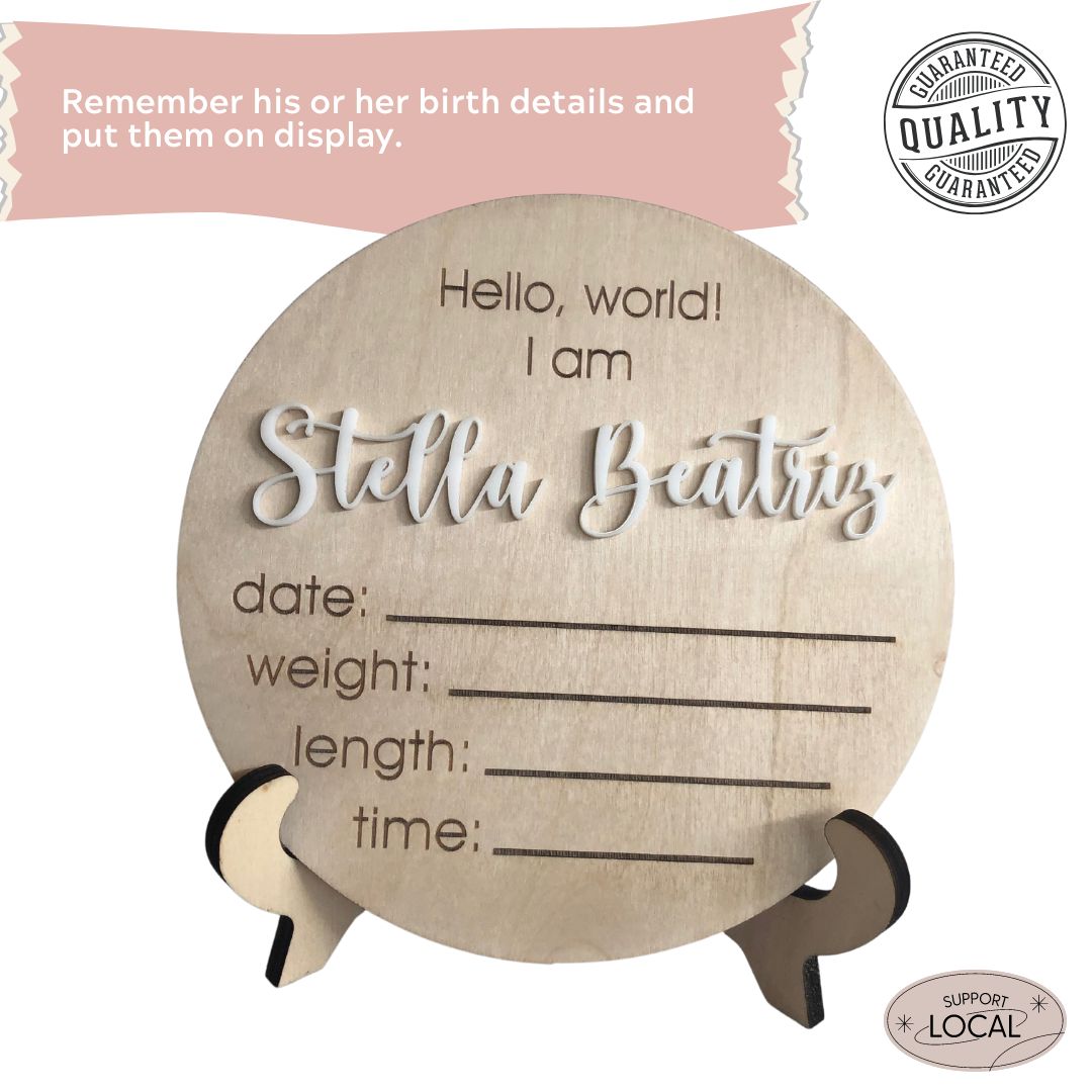 Stella Baby Birth Sign