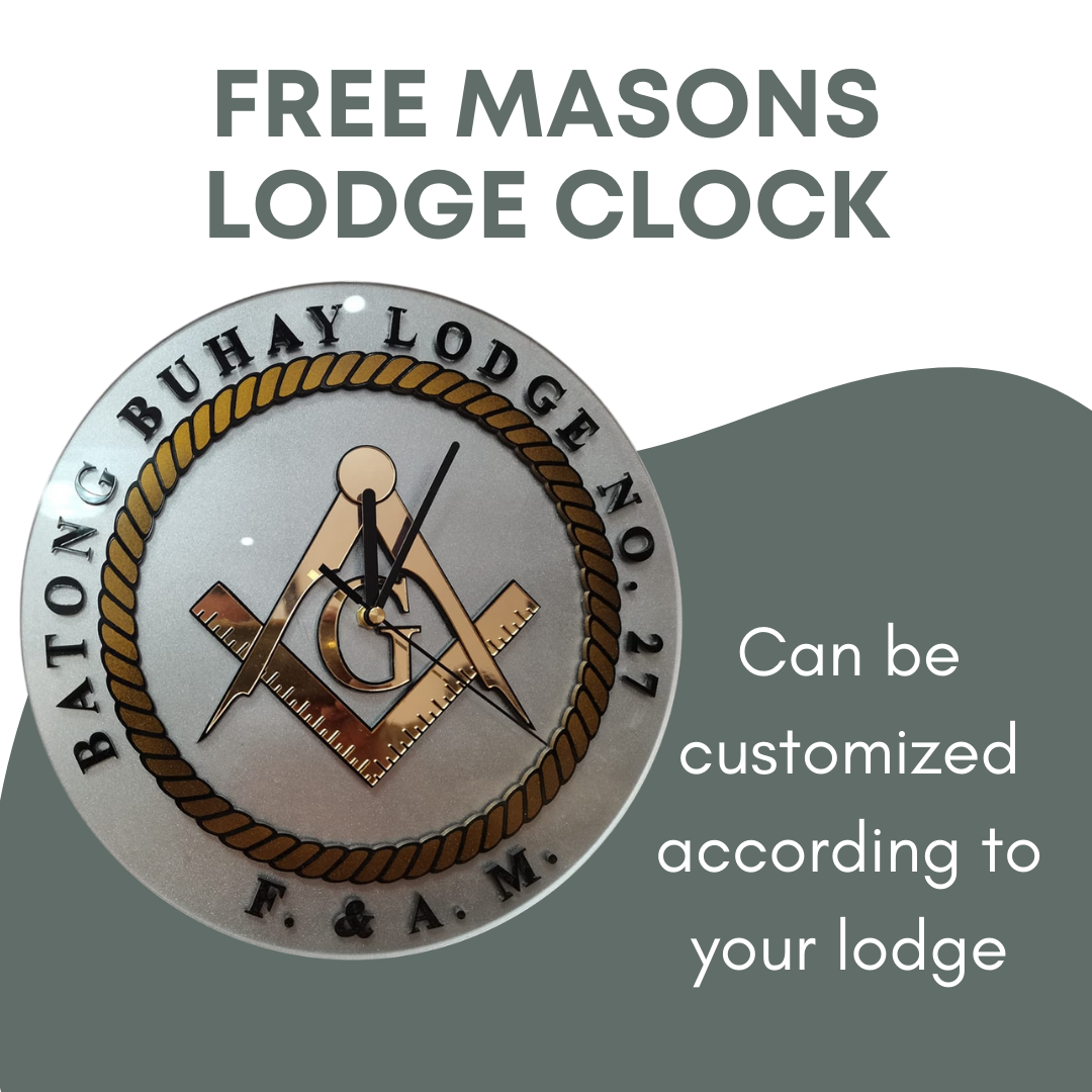 Free Mason Lodge Clock