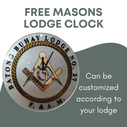 Free Mason Lodge Clock