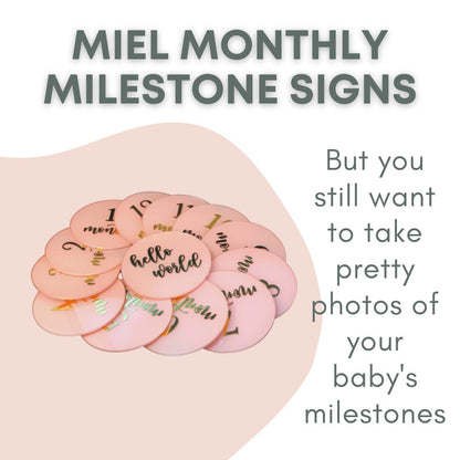 Miel Baby Milestone Acrylic Disks