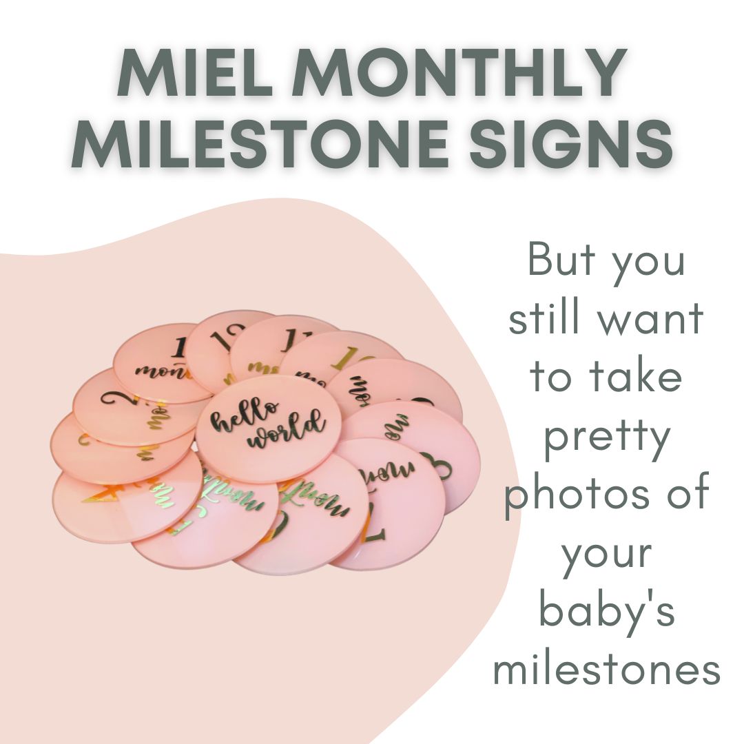 Miel Baby Milestone Acrylic Disks