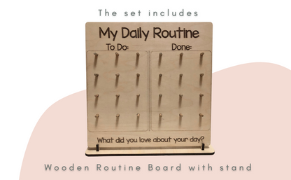 Wooden Routine Board