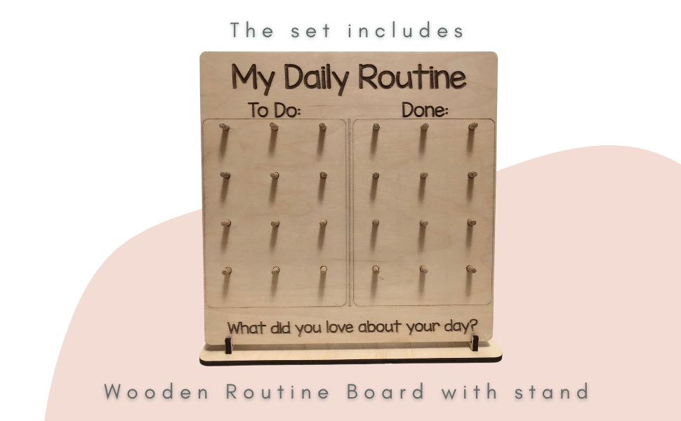 Wooden Routine Board