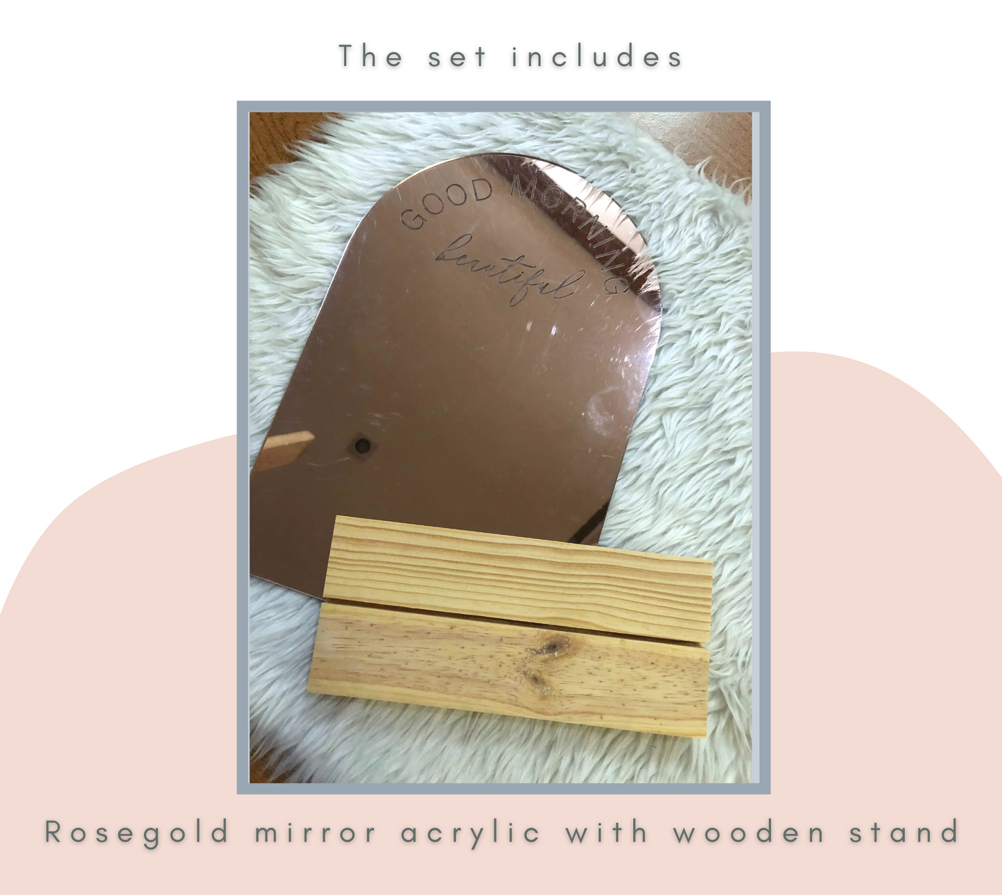 Rose Gold Affirmation Mirror