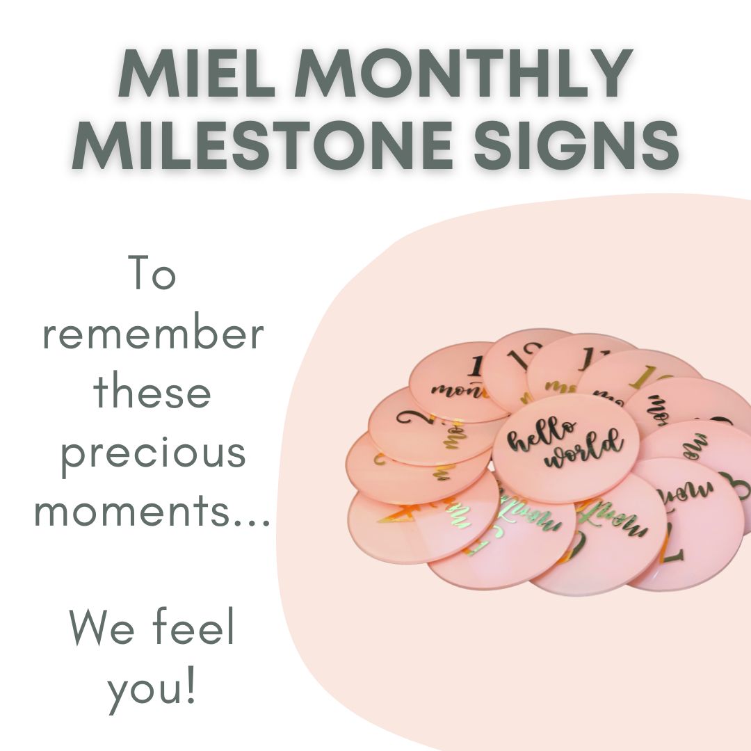 Miel Baby Milestone Acrylic Disks