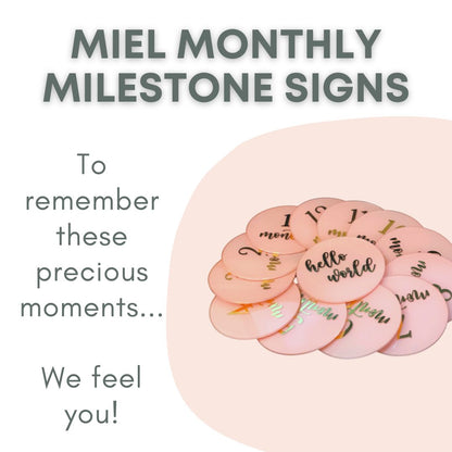 Miel Baby Milestone Acrylic Disks