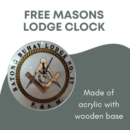Free Mason Lodge Clock
