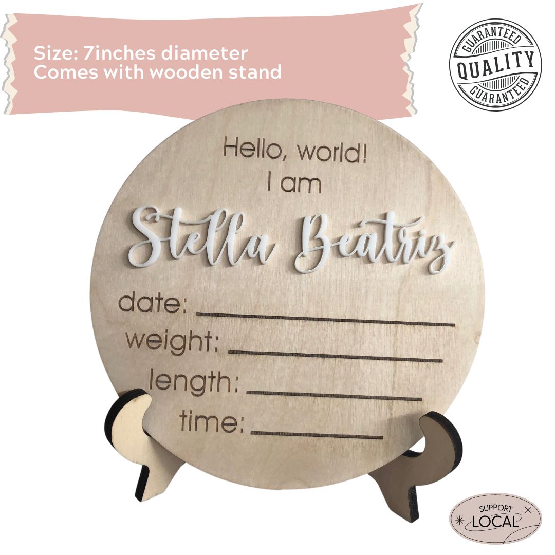 Stella Baby Birth Sign