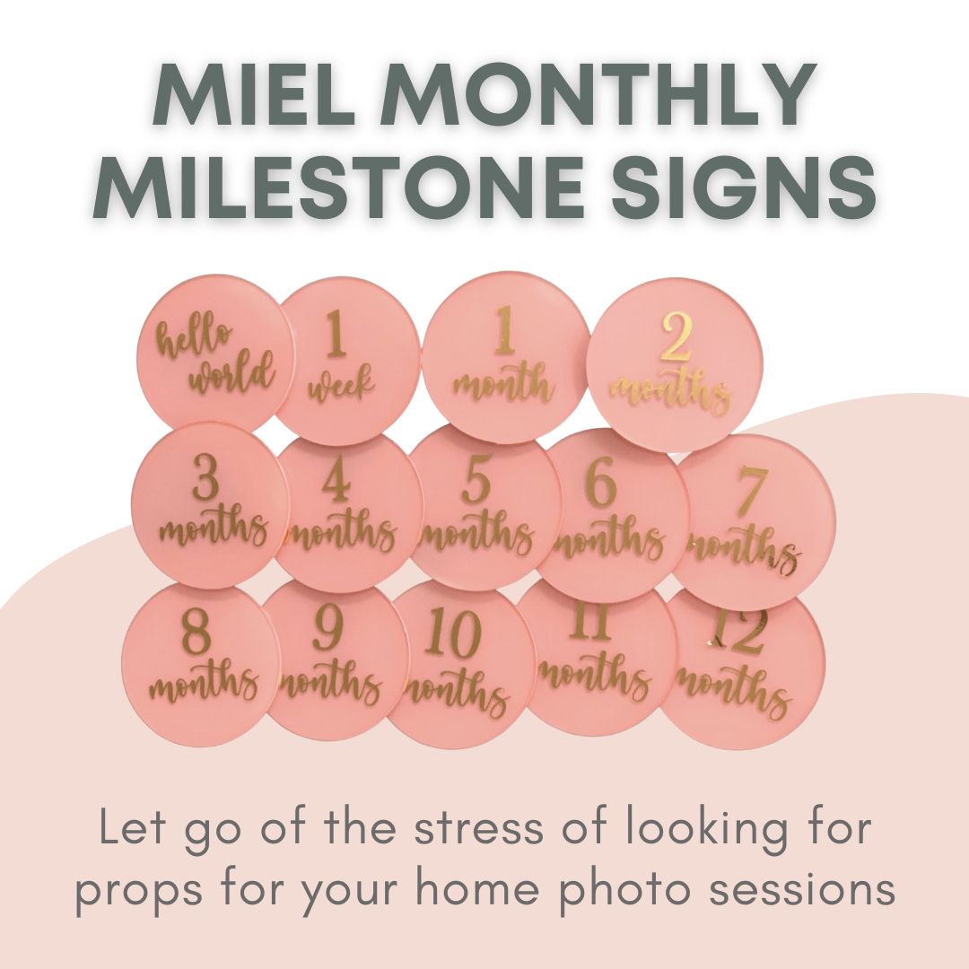 Miel Baby Milestone Acrylic Disks