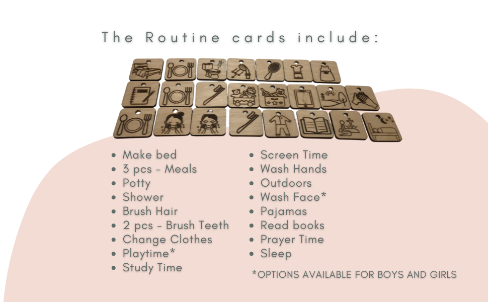 Wooden Routine Board