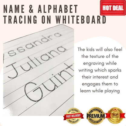 Whiteboard Name and Alphabet Tracing