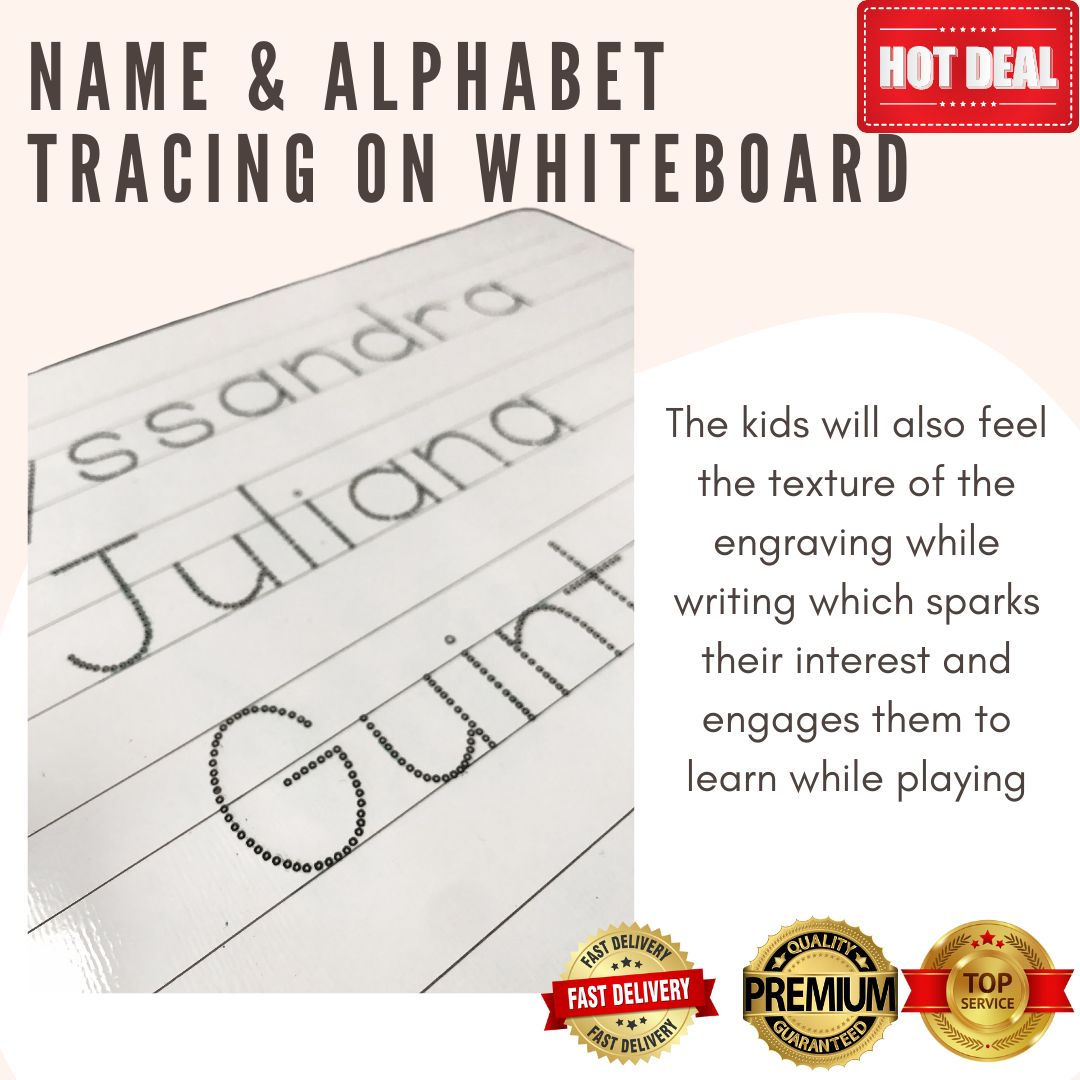 Whiteboard Name and Alphabet Tracing