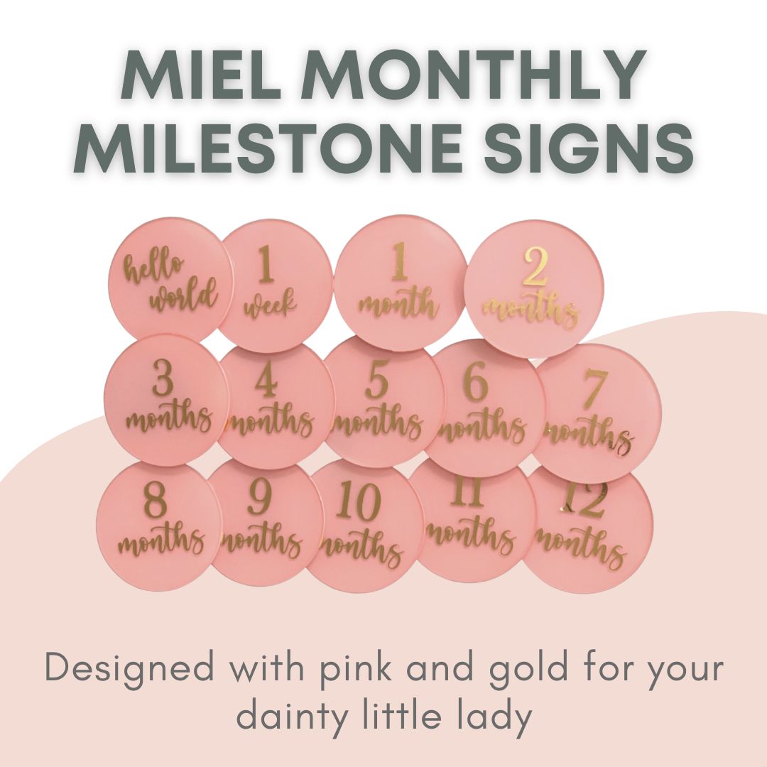 Miel Baby Milestone Acrylic Disks