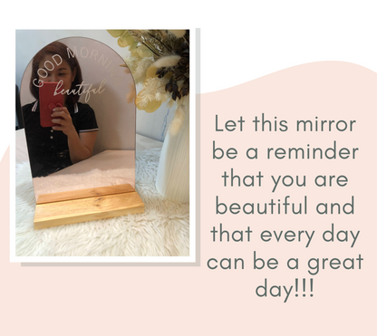 Rose Gold Affirmation Mirror