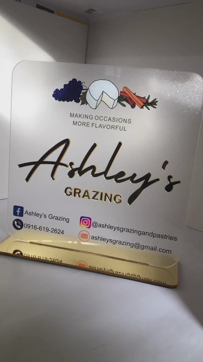 Signature Luxe Logo Standee