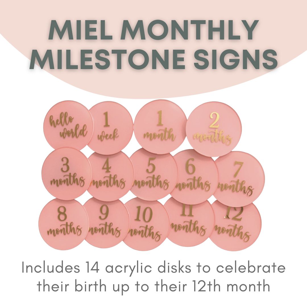 Miel Baby Milestone Acrylic Disks