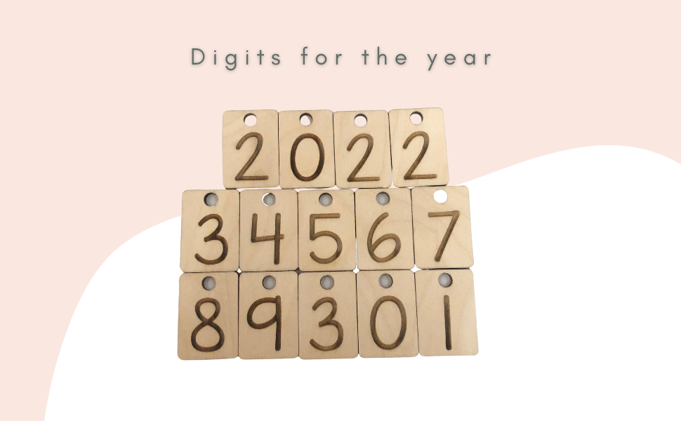 Filipino Montessori-Inspired Wooden Calendar