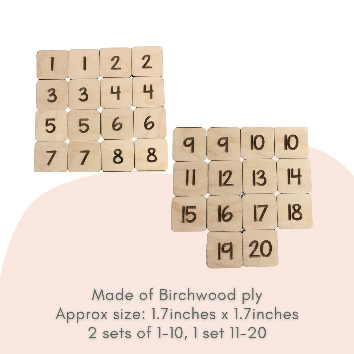 Wooden Math Board with Numbers