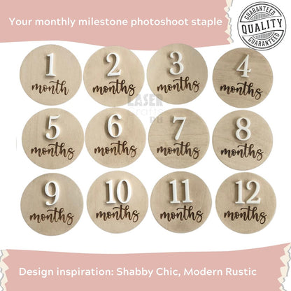 Beatriz Baby Monthly Milestone Rounds