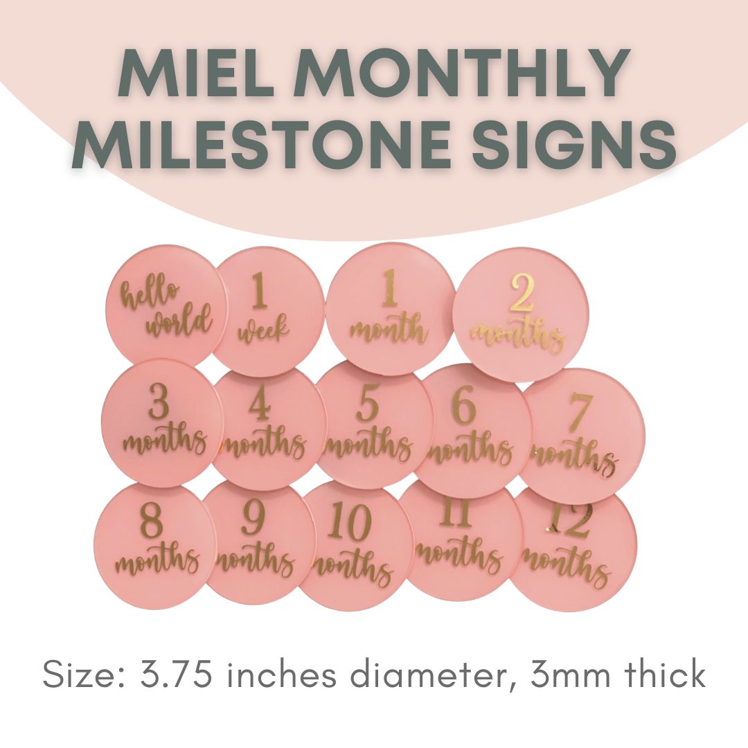 Miel Baby Milestone Acrylic Disks