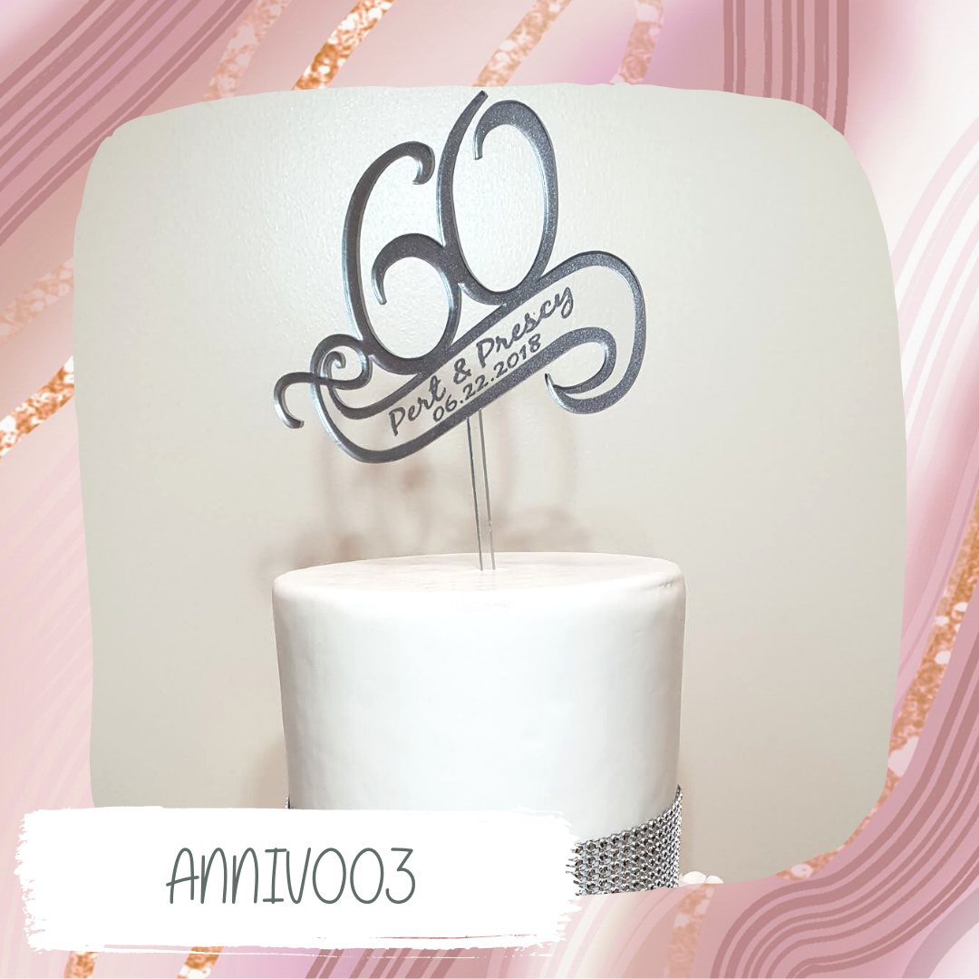 Anniversary Cake Topper